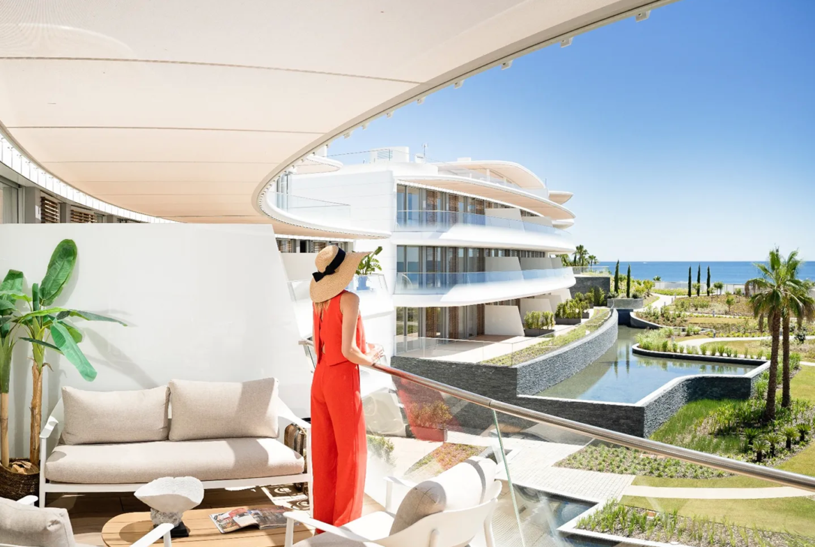 the edge of a residential complex in Spain