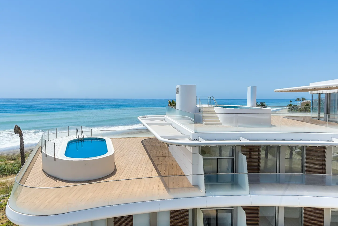 the edge of a residential complex in Spain