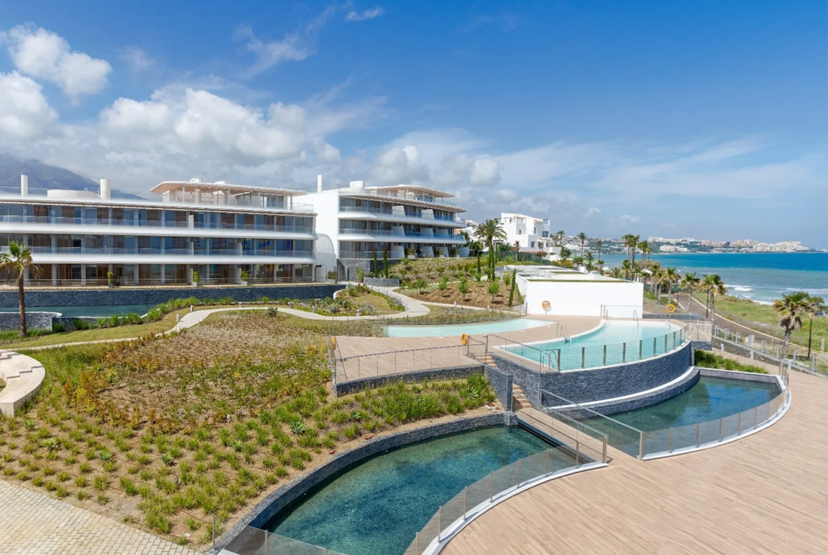 the edge of a residential complex in Spain