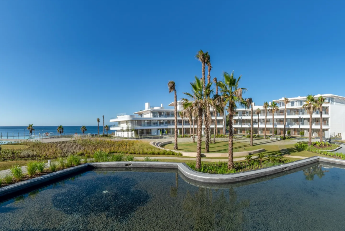 the edge of a residential complex in Spain