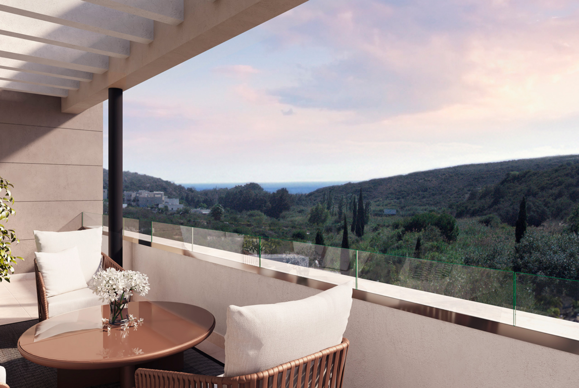 Luxury mountain views at Casares Estate